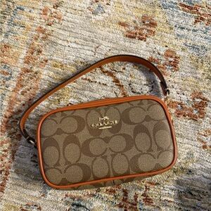Coach Brown Monogram mini Bag